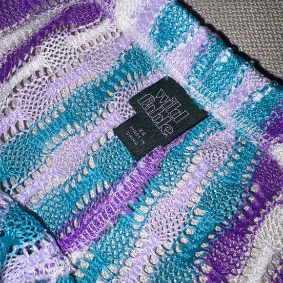 Wild Fable Purple and Blue Wide Leg Pants - Picture 2 of 3